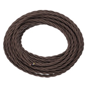 Unique Bargains Twisted Cloth Covered Braided Lamp Fan Electrical Wire 18AWG - 1 of 4