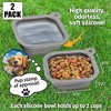 Mobile Dog Gear Small Collapsible Dog Water Bowls for Travel (Set of 2, 2 Cups Each) Portable Foldable Bowl for Feeding Pets- Great for Traveling - 3 of 4