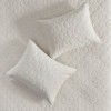 FIONECA 3-Piece Luxe Antimicrobial Velvet Coverlet Set Geometric Quilted Cozy Bedding - 3 of 4
