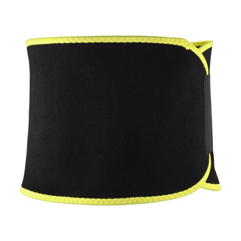 Unique Bargains Polyester During Exercising Workout Waist Sweat Band Tummy  Tuck Belt 1 Pc Yellow Xxl : Target