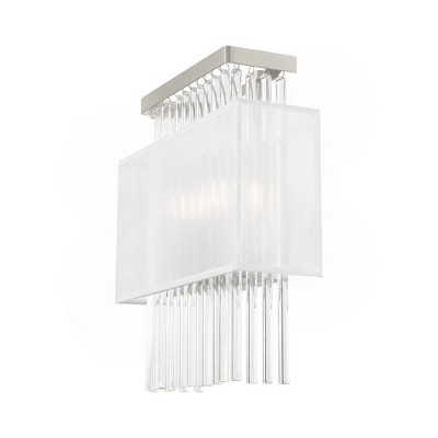 Alexis Brushed Nickel 2-Light ADA Compliant Wall Sconce