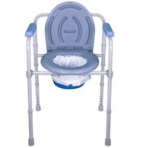 SevaCare by Monoprice Bedside Commode Disposable Liner with Draw String and Absorbent Pads(50 per box) - 1 of 4
