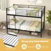 Infans Metal Twin Over Twin Bunk Bed with Built-in Ladder Safety Guardrail Black - 4 of 4