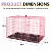FDW Dog Crates for Large Dogs Folding Mental Wire Crates Dog Kennels Pet Dog Cage Crate with Double-Door Removable Tray and Handle - 2 of 4