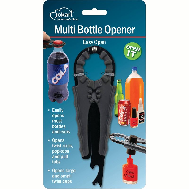 Jokari Universal Opener for Easy Opens of Twist Caps, Pop Top Lids on Bottle, Can and Jars - 6 Packs, 1 of 7