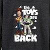 Women's - Disney - The Toys Are Back Lightweight French Terry Wide Neck Long Sleeve Shirt - 2 of 4