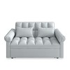 MAYEERTY Convertible Modern Pull Out Loveseat Sofa Bed Adjustable for Living Room Bedroom Gray - 4 of 4