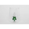 Jeanne Fitz Glitter Icon Stemless Glass Set of 4 Tumblers Christmas Tree - 3 of 4