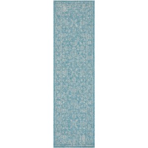 Courtyard CY8680 UV & Stain Resistant Non-Shedding Power Loomed Indoor/Outdoor Rugs - Safavieh - 1 of 4