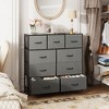 GALAXHERO Dresser 9-Drawer Fabric Storage Tower Chest for Bedroom, Hallway, Closet with Fabric Bins, Steel Frame, Wood Top, Easy Pull Handle - 2 of 4