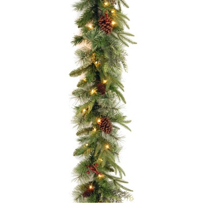 108" Pre-Lit LED Colonial Fir Artificial Christmas Garland Dual Lights - National Tree Company