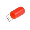 Unique Bargains Rubber Vinyl Round Tube Bolt Thread Protectors End Caps Cover Red 50 Pcs - 3 of 4