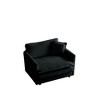 Dexmalle Modern Accent Sofa Chair with Ottoman,Black - 2 of 4