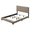 Queen Size Upholstered Platform Bed with Nailhead Trim for Bedroom - 4 of 4