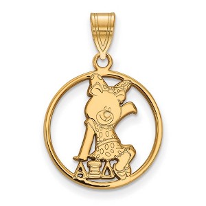 Black Bow Jewelry 14k Yellow Gold Plated Sterling Silver Alpha Xi Delta Greek Life Medium Pendant - 1 of 3