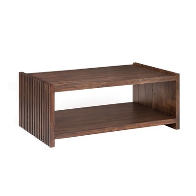 MH London Marli Rectangle Mid-modern Solid Wood Coffee Table For Living Room