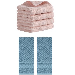 REGALWOVEN 100% Cotton Solid Soft Absorbent Bathroom Decorative Hand Towel 13" x 29" - 1 of 4