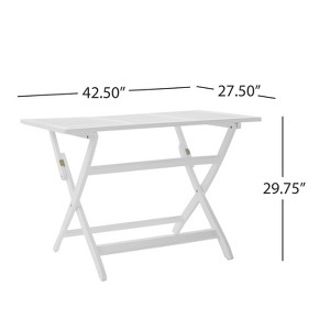 ?Vynxaria Positano 43.5'' Foldable Dining Table ¨C Stylish & Practical Outdoor Table - 1 of 4