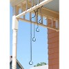 Set of 2 Wrought Iron Hook Extenders with Twist Black Powder Coated Finish - Achla Designs - 2 of 2