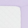 Everyday Kids Pastel Lavender Pack n Play Quilted Mattress Sheet – Ultra-Soft Portable Crib Sheet for Baby Girls, Playpen or Mini Crib - 3 of 4