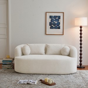 GDFStudio Ipomoea 67" Modern Chenille Loveseat Sofa with Deep Cloud Seat - 1 of 4