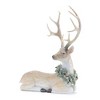 Glittered Deer with Holly Wreath (Set of 2) - 3 of 4