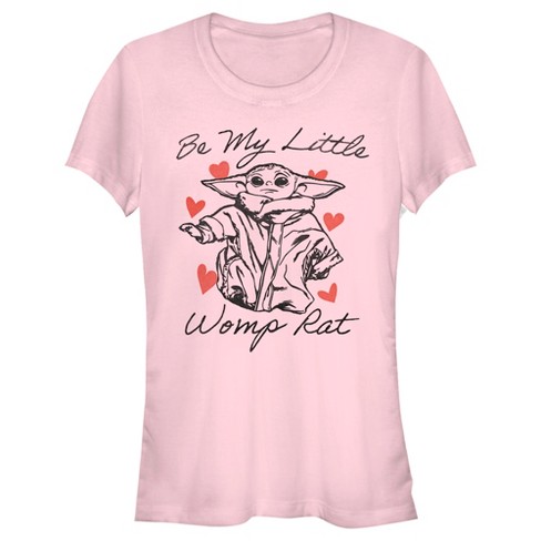 Juniors Womens Star Rat T-shirt The Mandalorian Day : The My Target Womp Child Wars Be Valentine\'s