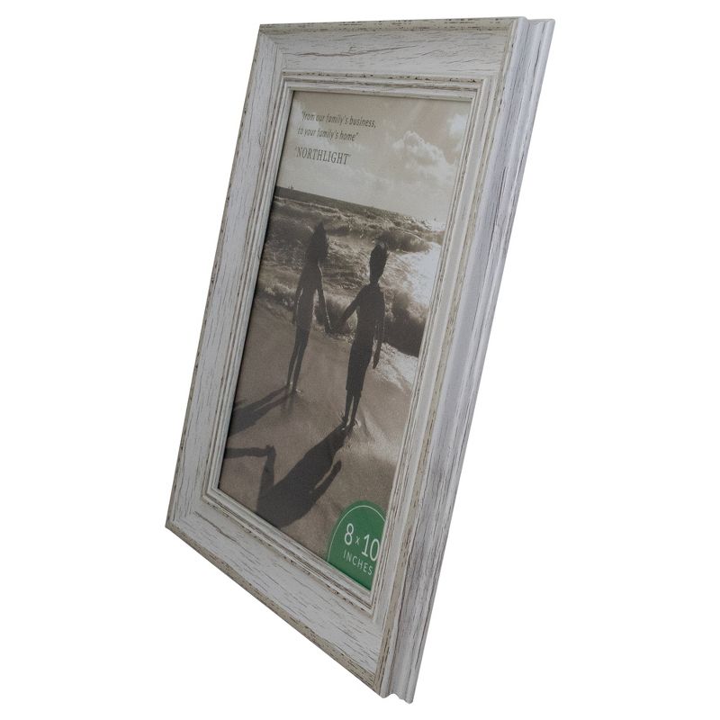 Northlight 8" x 10" Weathered Finish Photo Picture Frame - White, 4 of 7