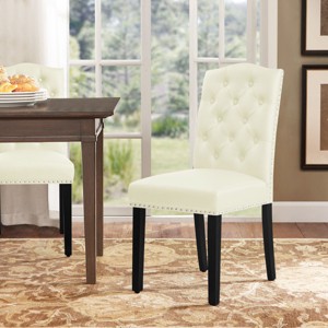 Subrtex PU Leather Dining Chair for Kitchen Dining Room, Upholstered Dining Chairs Set of 2 - 1 of 4