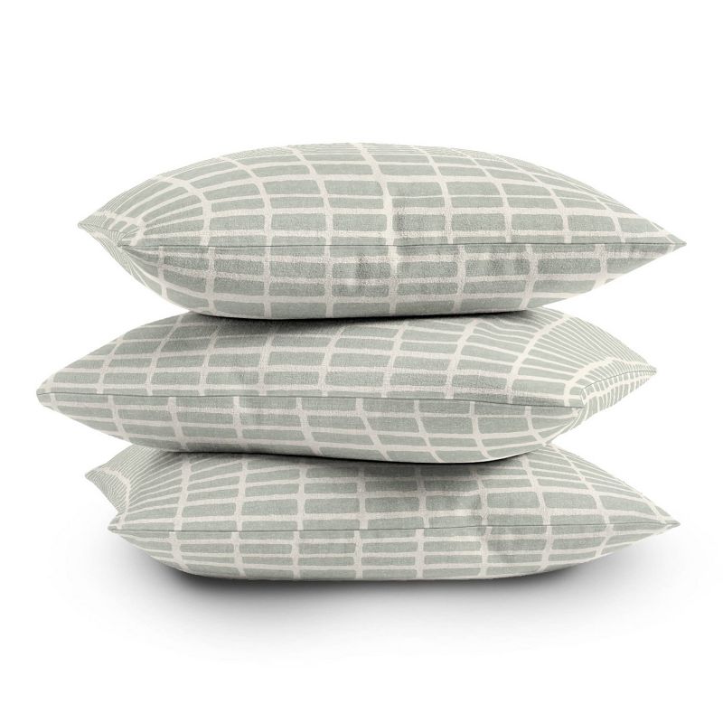 Little Arrow Design Co. Block Print Tile Outdoor Throw Pillow - Deny Designs, 4 of 5