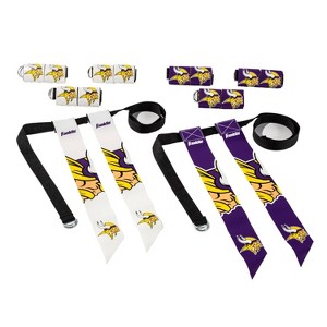NFL Franklin Sports Minnesota Vikings Youth Flag Football Set - 1 of 3