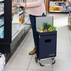 Costway Folding Shopping Cart Grocery Hand Truck Utility Removable Bag w/ Cozy Handle - 2 of 4