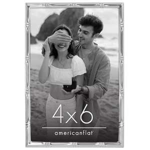 Americanflat Picture Frame with Bamboo-Style Molding and Shatter-Resistant Glass - Gallery Style Frames for Tabletop or Wall Display - 1 of 4