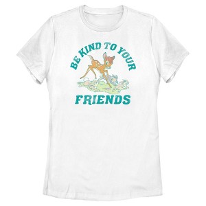 Women's Bambi Be Kind to Your Friends T-Shirt - 1 of 4