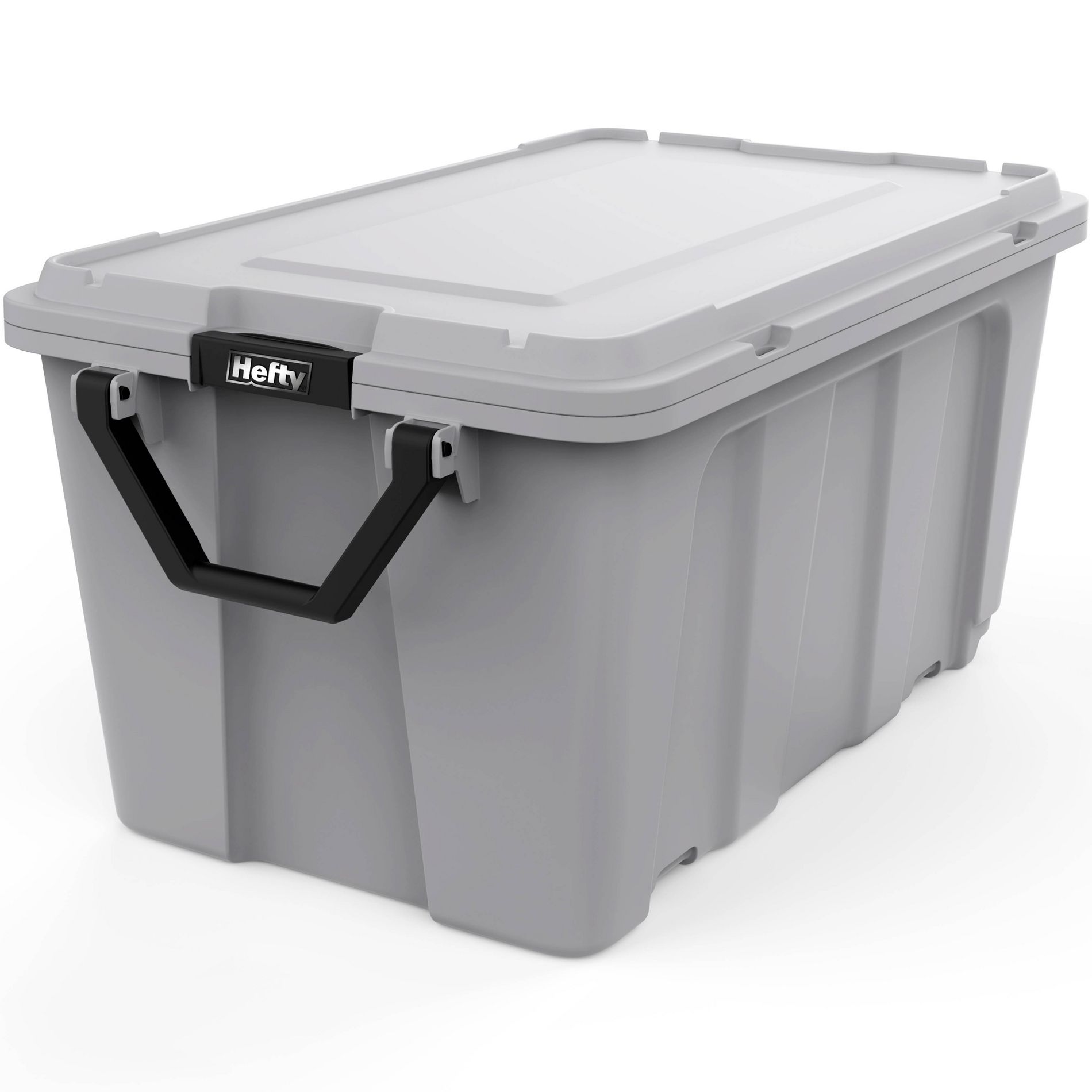 Hefty 50gal MAX PRO Storage Tote Alloy Gray