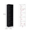 NicBex Bookcases for Home Office 2 Piece Bookcase Set 49" Wide Storage Cabinet Bookshelf with 9 Shelves for Living Room and Bedroom - 2 of 4