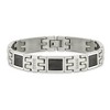 Black Bow Jewelry Stainless Steel Black Plated Mesh 1/3ctw Diamond Link Bracelet, 8.75in - 3 of 4