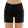 Sportneer Black X-Large Women's High Waist Workout Shorts Breathable Dolphin Split Elastic Lounge Yoga Shorts - 2 of 4