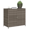 VidaXL Patio Storage Cabinet Gray 32.7"x17.7"x29.9" Poly Rattan - 4 of 4