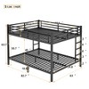 DOMETOUR Metal Queen over Queen Bunk Bed for Teens and Adults,Space-Saving/Noise Reduced/No Box Spring Needed, Black - 3 of 4