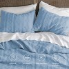 100% Cotton Quilt Set Lightweight Bedspread Cozy Bedding Coverlet 3-Piece with Pillow Shams - 3 of 4