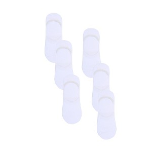 INSPIRE CHIC Cotton Fiber No Show Fashion Breathable Socks One Size 6 Pairs - 1 of 4
