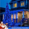 2 Pack Blue Solar Christmas Lights: 100 LED 33ft Blue Solar Lights Outdoor, 8 Modes Solar String Lights for Outside Christmas Tree Gardens Party - 4 of 4
