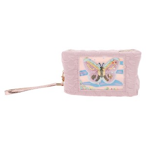 Unique Bargains Women's Sequin Embroidery Butterfly Makeup Bag 1 Pc - 1 of 3