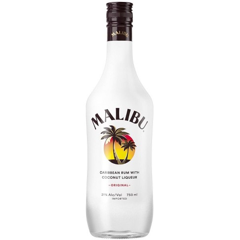 Malibu Coconut Caribbean Rum - 750ml Bottle : Target