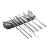 Cuisipro 8 Piece Travel Personal Cutlery Set, Gray - 3 of 4