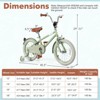 Infans 16" Kids Bike w/Adjustable Saddle Handlebar Removable Training Wheels Handbrake - 2 of 4