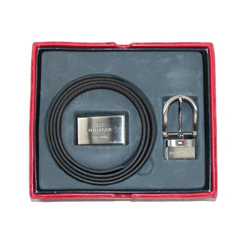 Tommy hilfiger reversible leather belt hot sale gift pack