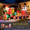 QingMoon Christmas Inflatable Train with Santa Claus, Snowman, Penguin, Gift Boxes, 8 FT Holiday Blow Up Decorations for Yard, Lawn, Garden and Party - 3 of 4