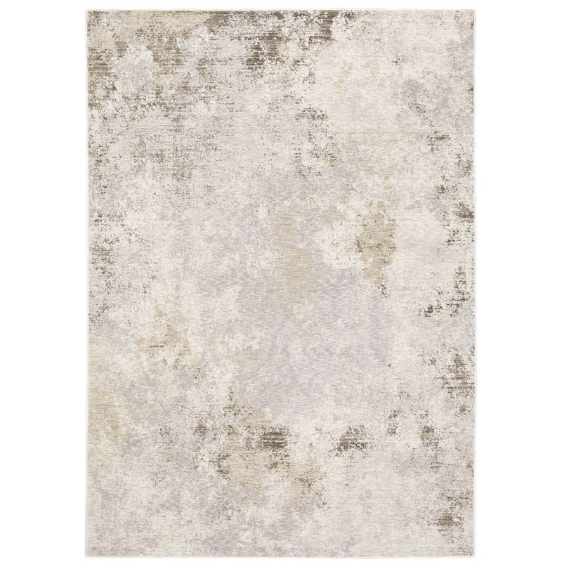 Nirvan Muted Abstract Indoor Area Rug Ivory/Beige - Captiv8e Designs, 1 of 13